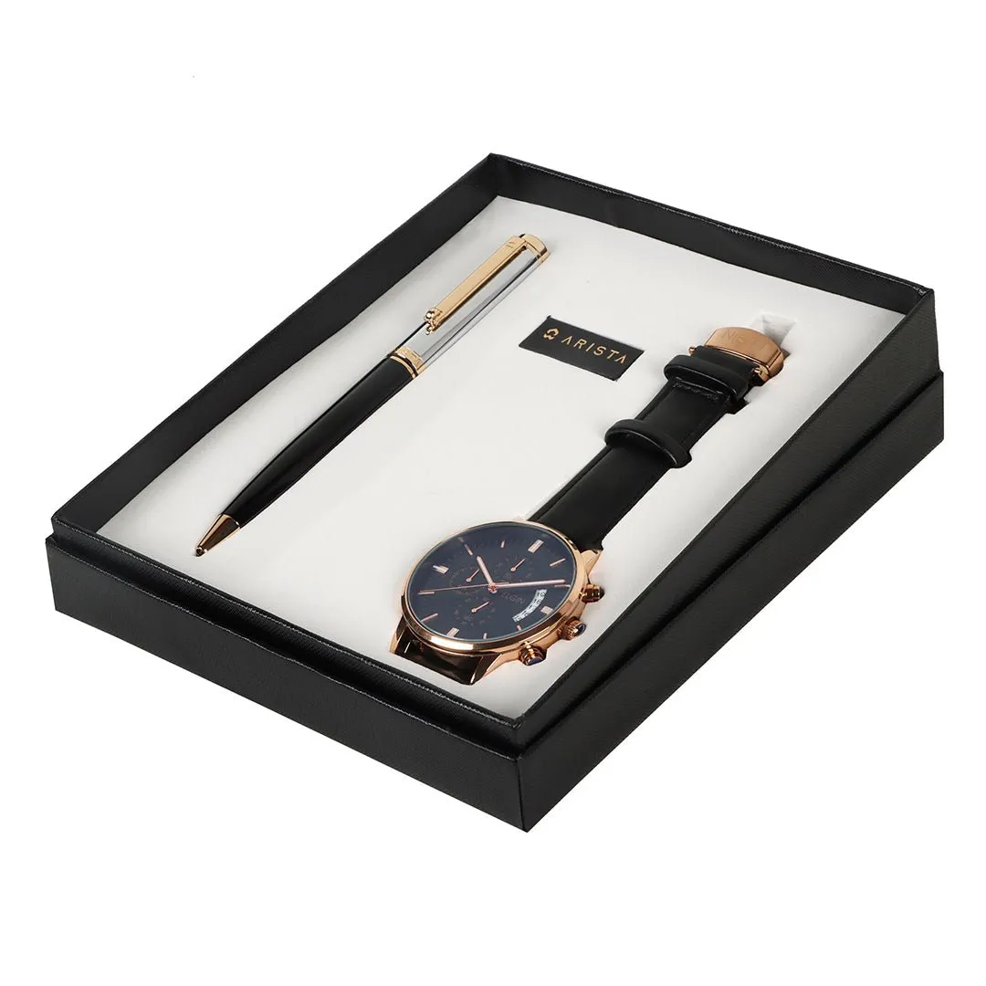 Arista Ballpoint Pen With Elgin Watch