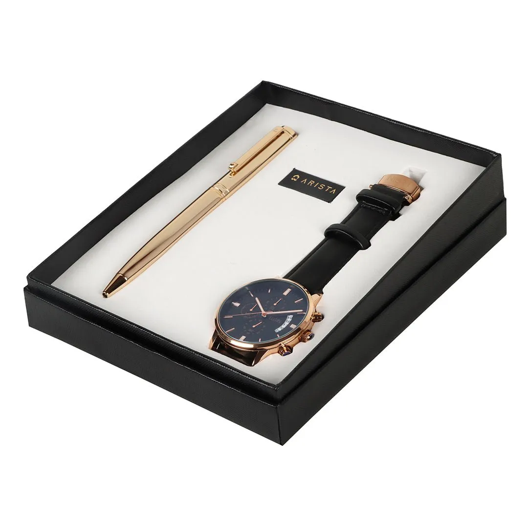 Arista Ballpoint Pen With Elgin Watch