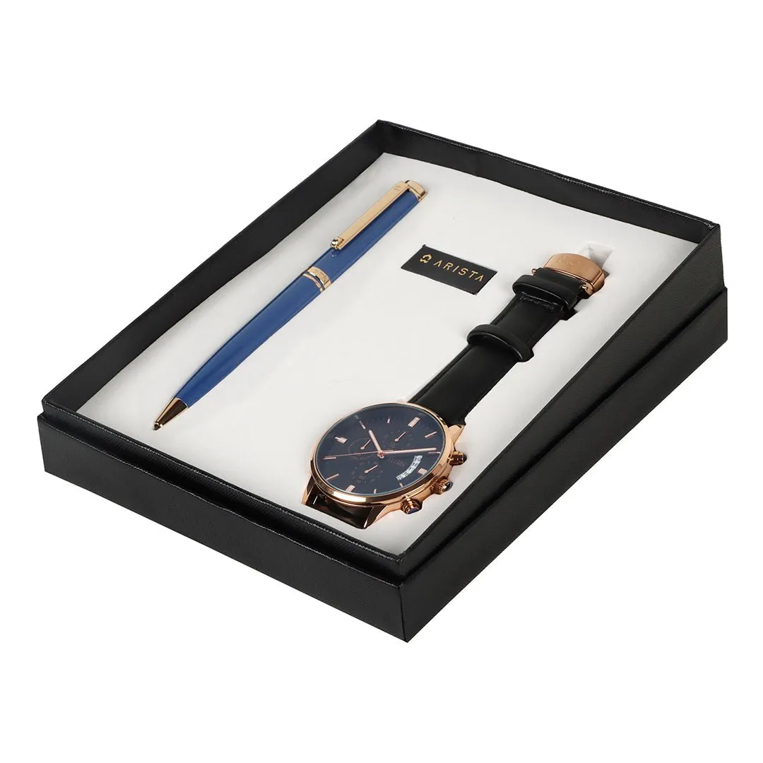 Arista Ballpoint Pen With Elgin Watch