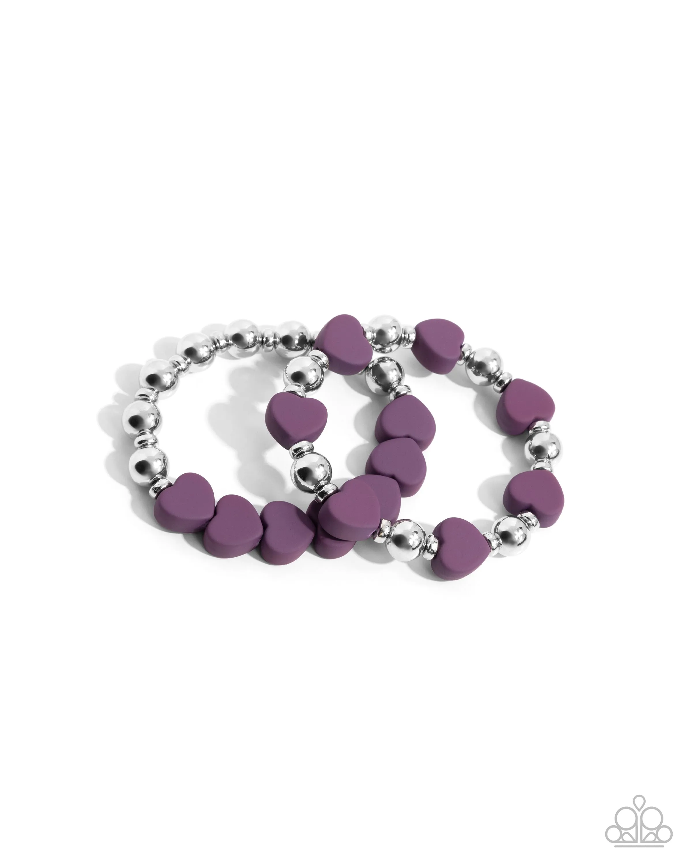 Complete Look - Purple Heart Set - Paparazzi Accessories