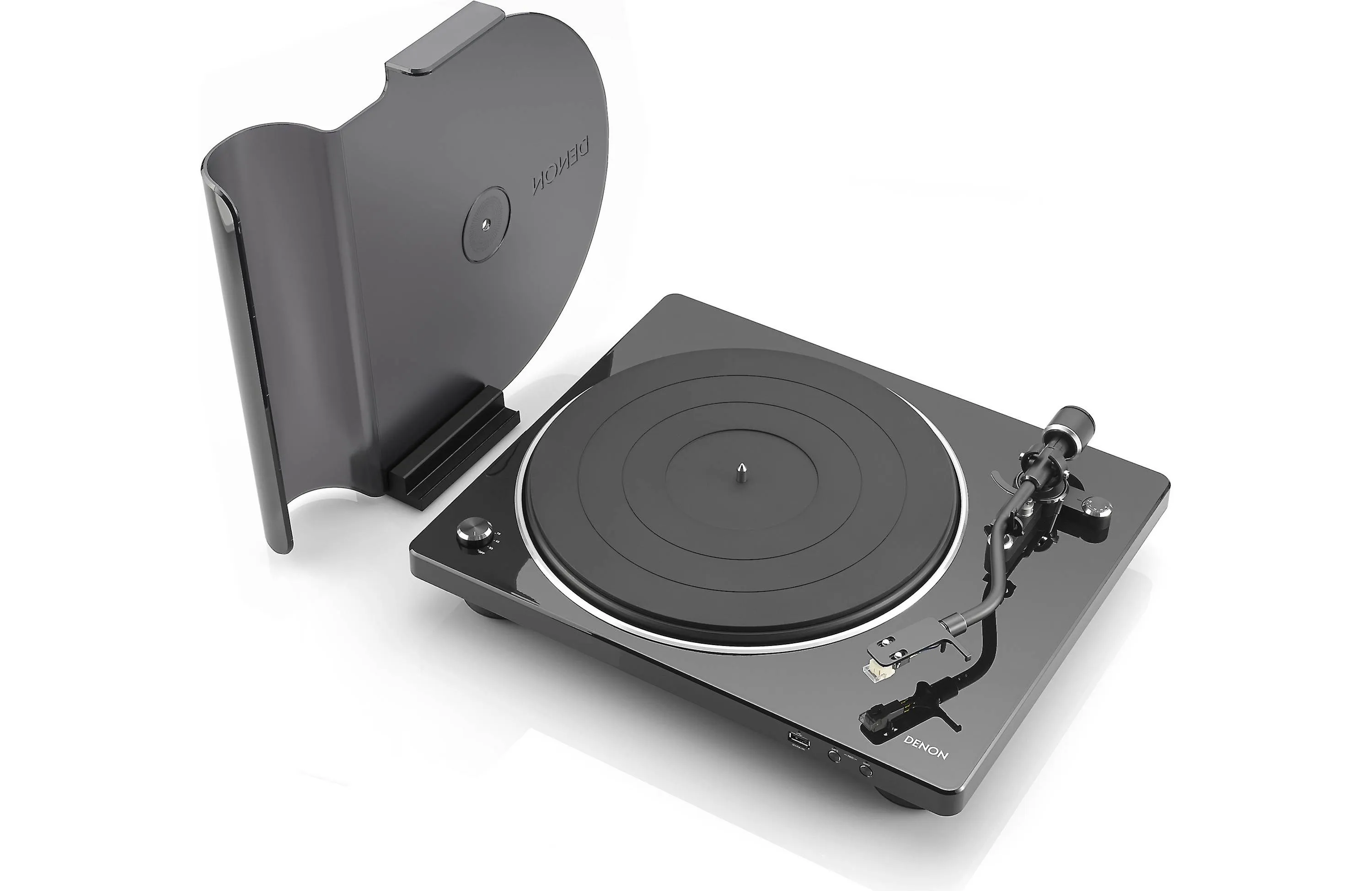 Denon DP-450USB Turntable with Ortofon 2M Blue Phono Cartridge Bundle