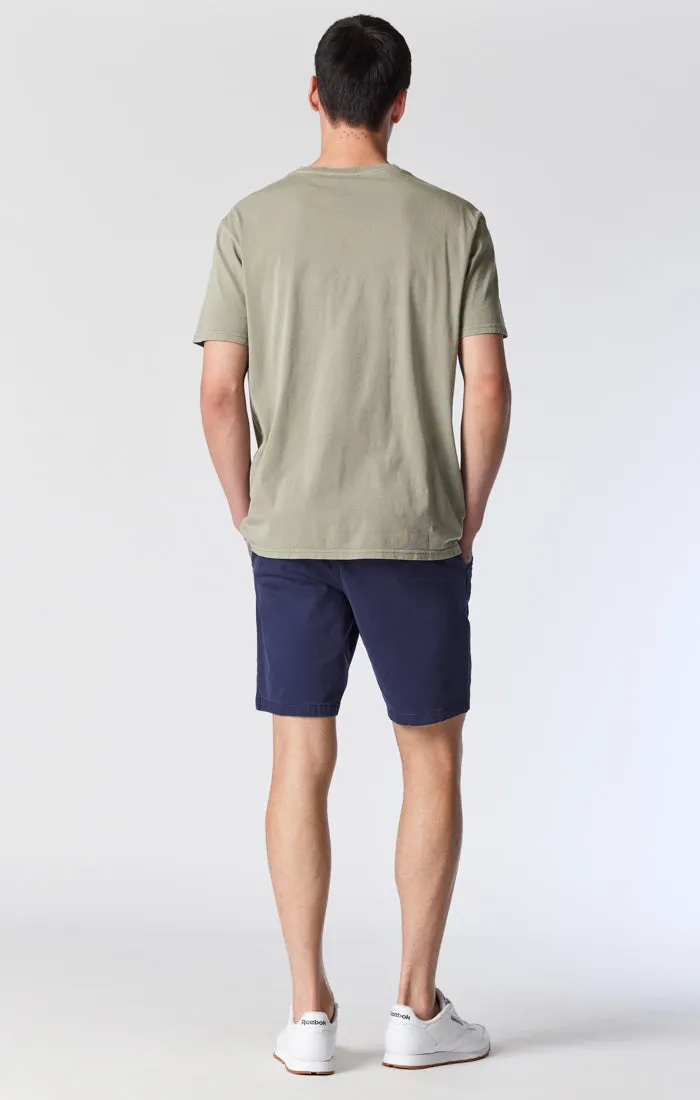 NOAH SHORTS IN DARK NAVY TWILL