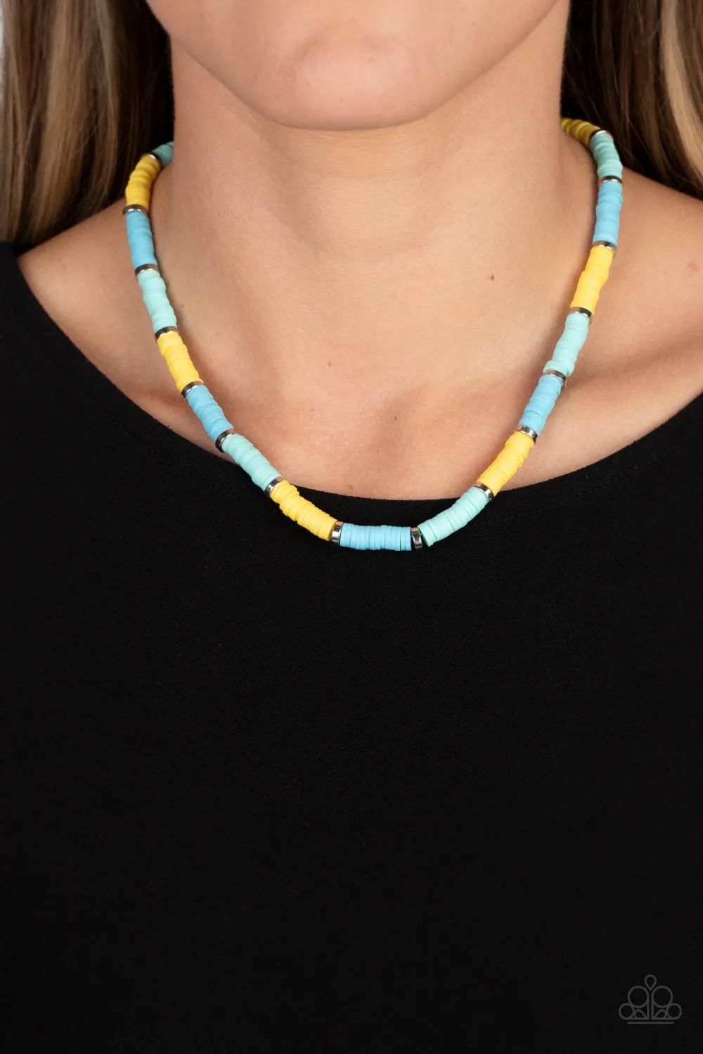 Rainbow Road - Blue Necklace - Paparazzi Accessories