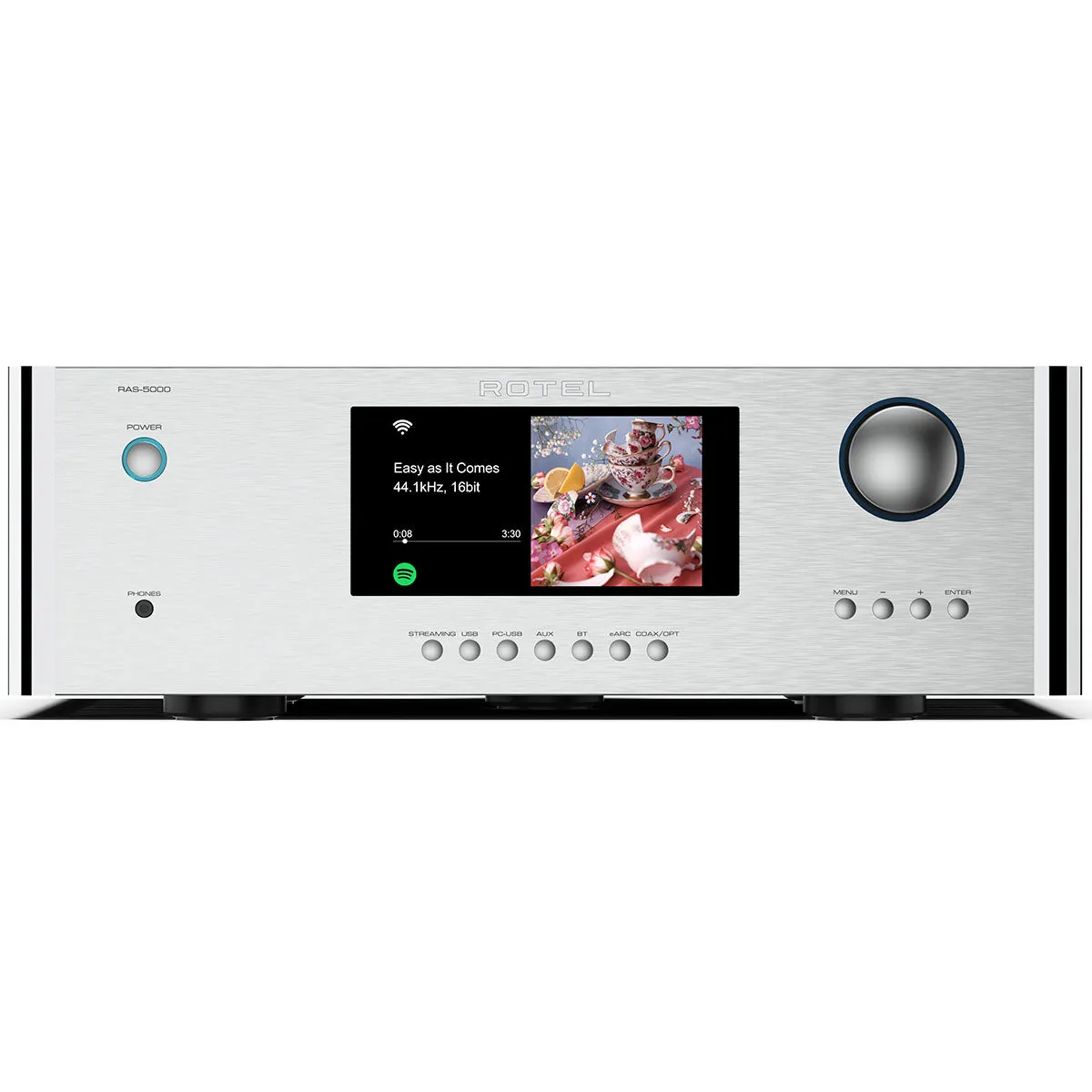 Rotel OPEN BOX RAS-5000 Amplified Streamer - Silver-Excellent Condition