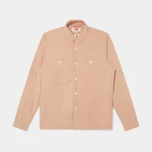 SEERSUCKER CORD POCKET OVERSHIRT (DUSK PINK)