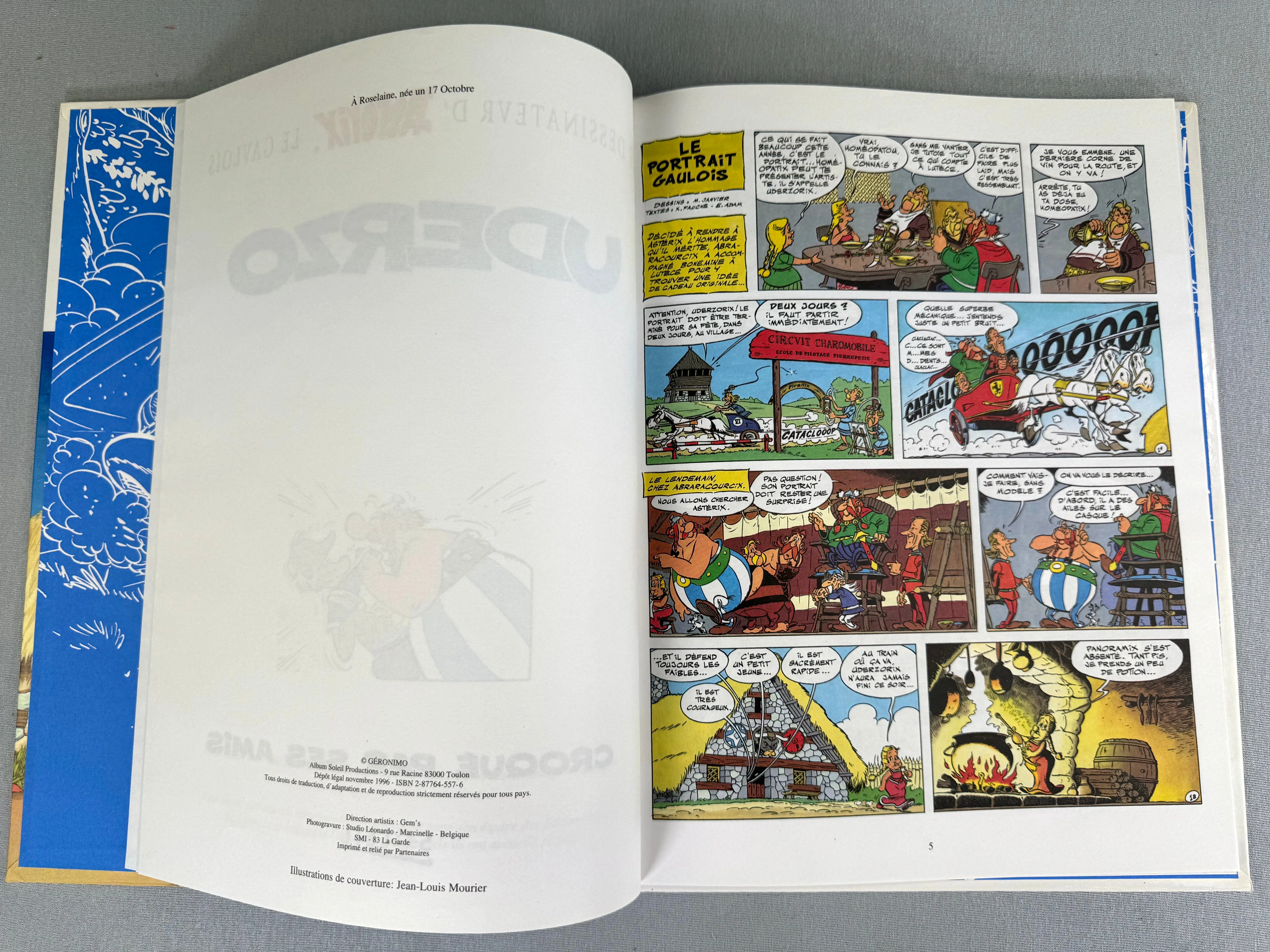 Uderzo Croque Par Ses Ami 1996 1st Belgian Edition Rare Asterix HB Comic Book EO