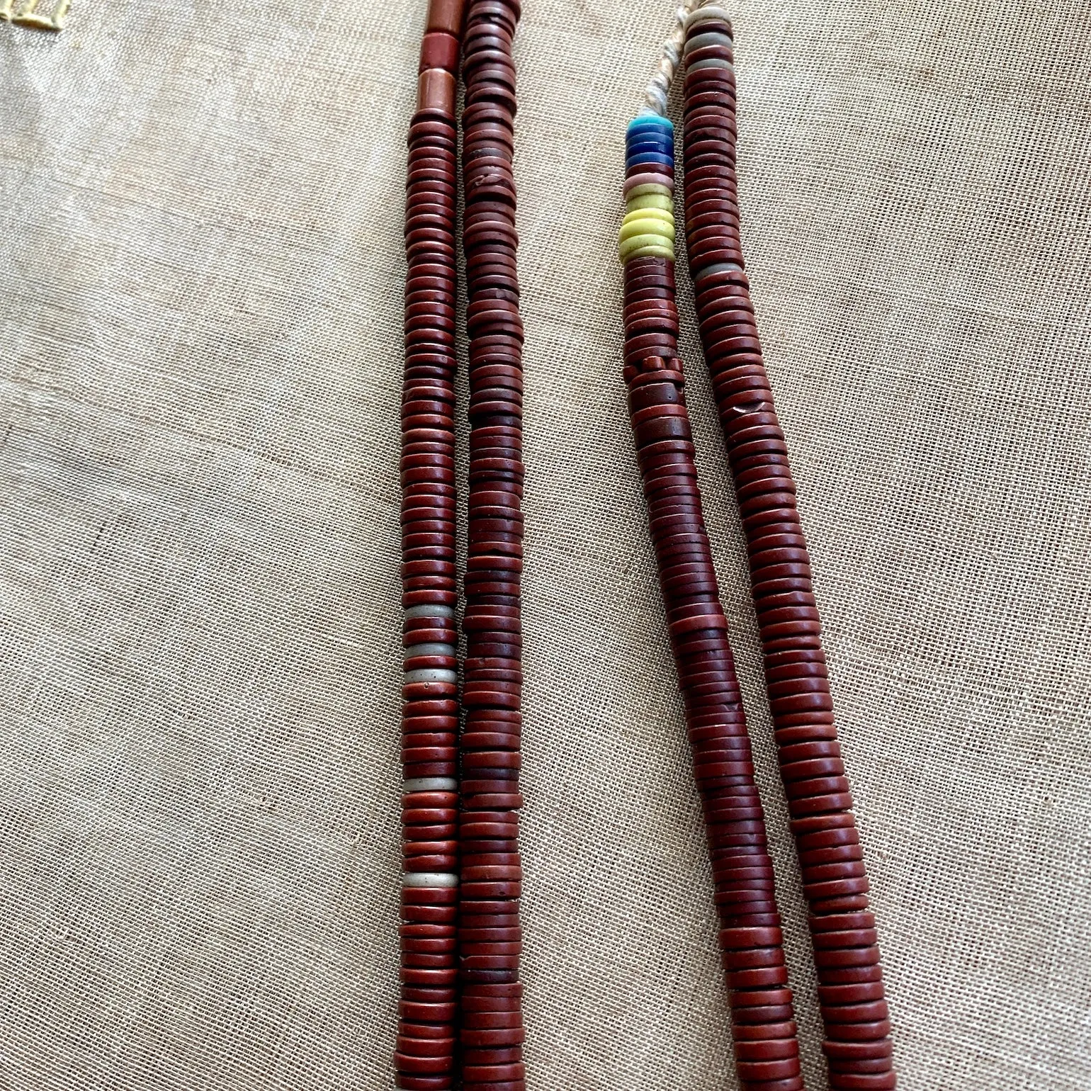 Vintage Czech Glass Disc Beads