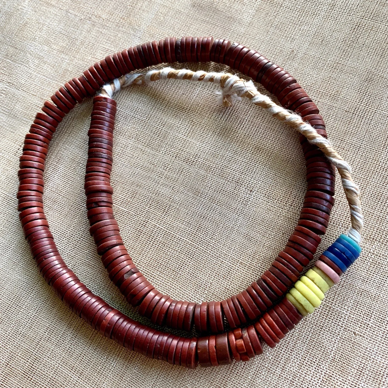 Vintage Czech Glass Disc Beads