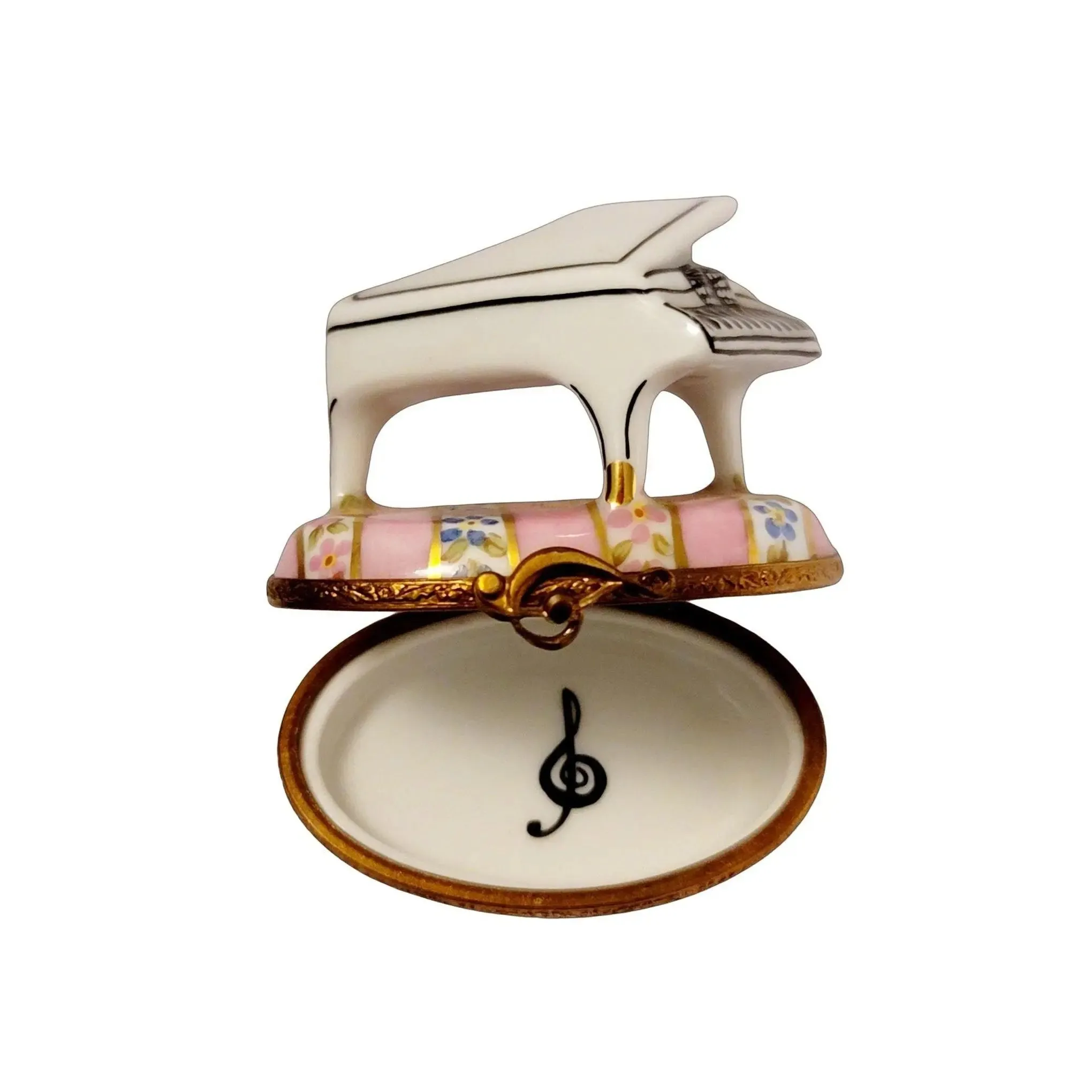 White Piano on Pink Rare